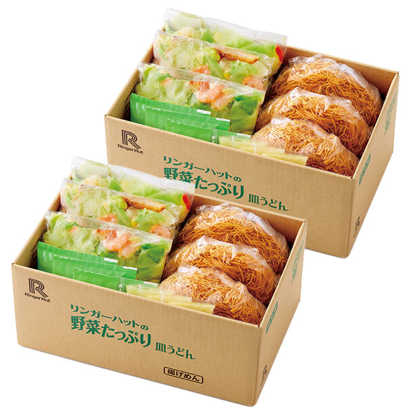 【リンガーハット】野菜たっぷり皿うどん 3食×2箱 (L5612)【サクワ】　商品画像1