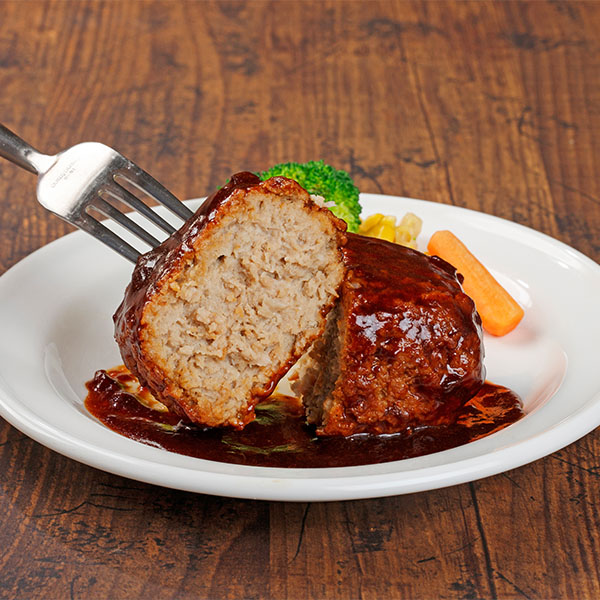 広島県 肉厚ハンバーグデミグラス3個 チーズ3個セット 肉厚ハンバーグデミグラス255g×3、肉厚ハンバーグチーズ255g×3【NN】　商品画像4