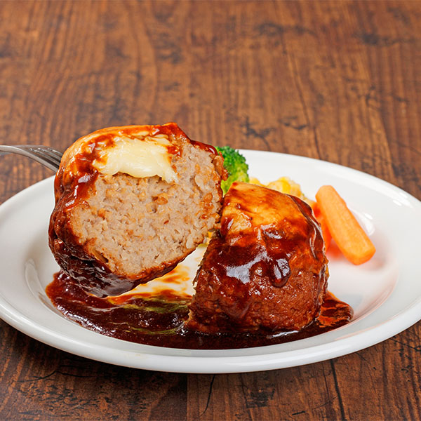 広島県 肉厚ハンバーグデミグラス3個 チーズ3個セット 肉厚ハンバーグデミグラス255g×3、肉厚ハンバーグチーズ255g×3【NN】　商品画像7