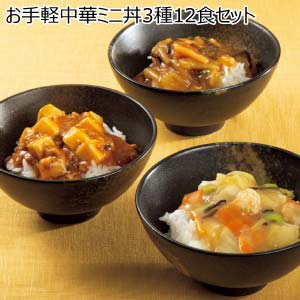 お手軽中華ミニ丼3種12食セット【夏の贈りもの・お中元】