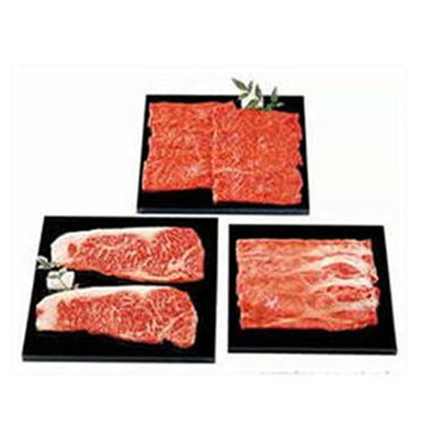 米沢牛 牛三昧セット【肩ロース（すき焼用）、モモ（しゃぶしゃぶ用）、ロースステーキ（2枚入）】【年間ギフト】
