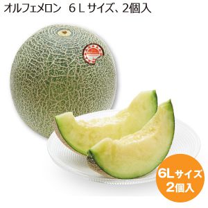 千葉県産 オルフェメロン 6Lサイズ2個入り 【限定50点】【お届け期間:7/20(日)〜8/20(水)】【MK】