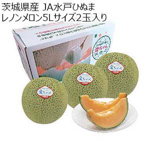 茨城県産 JA水戸ひぬま レノンメロン5Lサイズ2玉入り【お届け期間：5月20日〜6月30日】【KN】