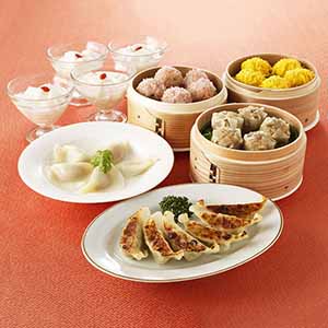 【陳建一】本格点心 6種セット(餃子・貝柱入焼売・錦糸焼売・珍珠丸子・水餃子・杏仁豆腐)(K6756)【サクワ】【直送】