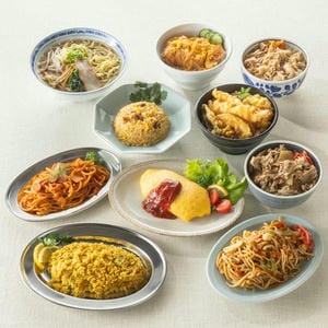 お手軽10日分ランチセット(ポムの樹オムライス・吉野家牛丼・大阪王将炒めチャーハン・銀座梅林カツ丼の具・吉野家豚丼 他)(L7180)【サクワ】