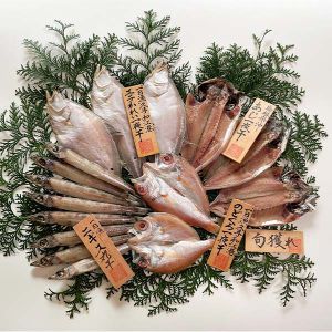 島根岡富商店浜焼きセットあじ2〜3枚(計180g)・のどぐろ2尾(計100g)・エテかれい3〜4枚(計200g)・ニギス丸干(200g)【夏の贈りもの・お中元】【NN】
