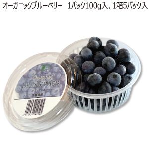 千葉県産 オーガニックブルーベリー 1パック100g入り1箱5パック入り【お届け期間:7/25(金)〜8/31(日)】【MK】