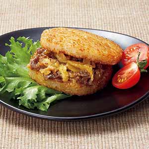 【叙々苑】 焼肉ライスバーガー(チーズ入)×3個(L6325)【サクワ】
