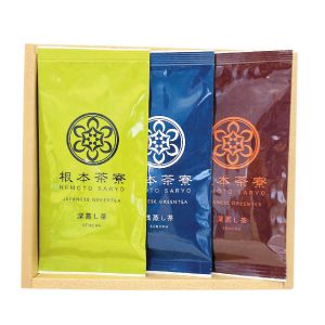 茨城県 根本園 新茶さしま茶袋(新茶80g×1 新茶かぶせ茶80g×1 新茶浅蒸し茶80g×1)【お届け期間：5月15日〜6月15日】【KN】