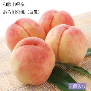 和歌山県産 あら川の桃(白鳳)3個入り(お届け期間:7月1日〜7月20日)【NN】