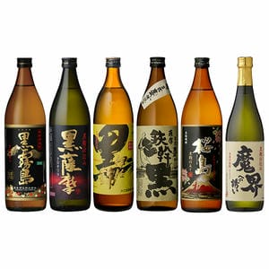 黒麹仕立て本格芋焼酎6本詰合せ (900ml×5本、720ml×1本)【おいしいお取り寄せ】