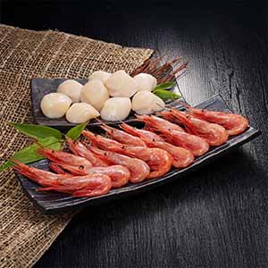 蝦名漁業部 甘えび・ほたて詰合せ 各200g【父の日】