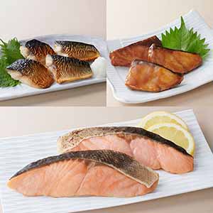 便利な骨なし焼き魚3種セット(L7415)【サクワ】
