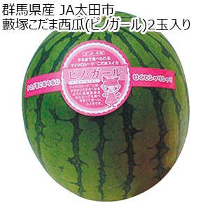 群馬県産 JA太田市 藪塚こだま西瓜(ピノガール)2玉入り【お届け期間：5月27日〜6月29日】【KN】